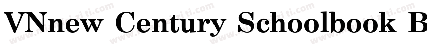 VNnew Century Schoolbook Bold Itali字体转换